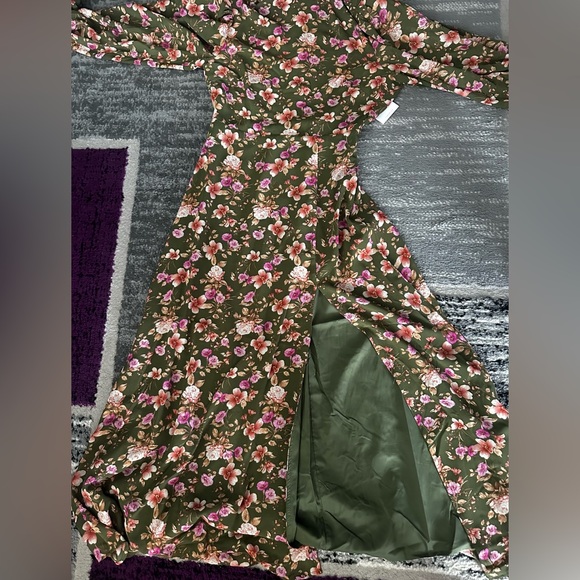 Floral Print Cowl Neck Maxi Dress Forever 21 XS - Picture 6 of 12